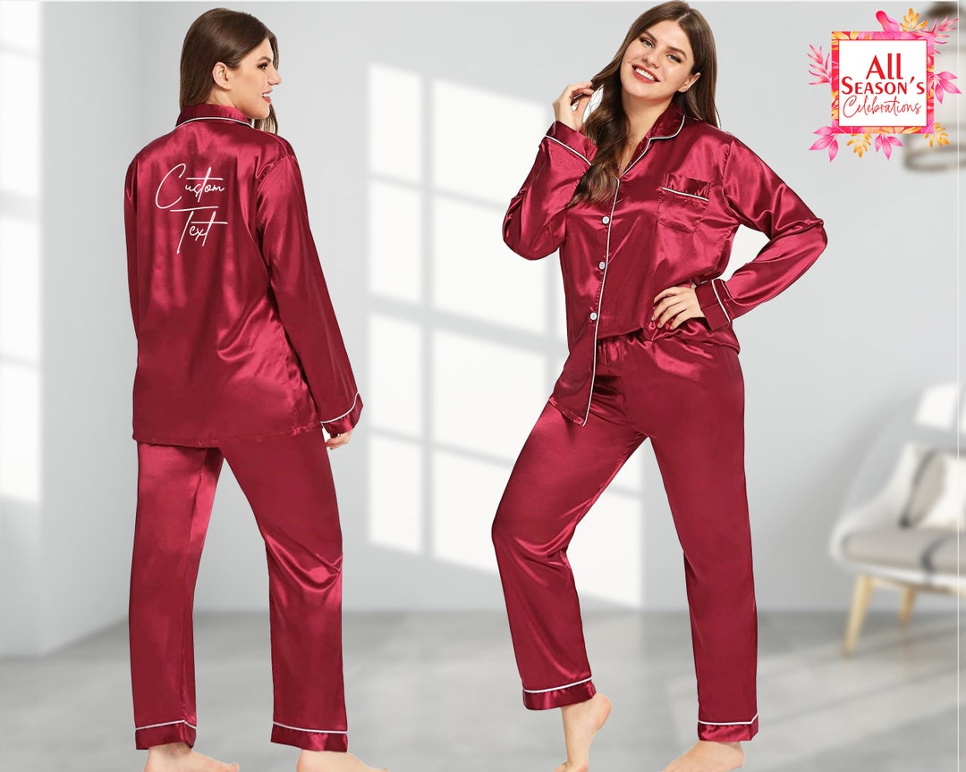 Full Pajama Set Custom Pajamas Set Personalized Pajamas Customize ...