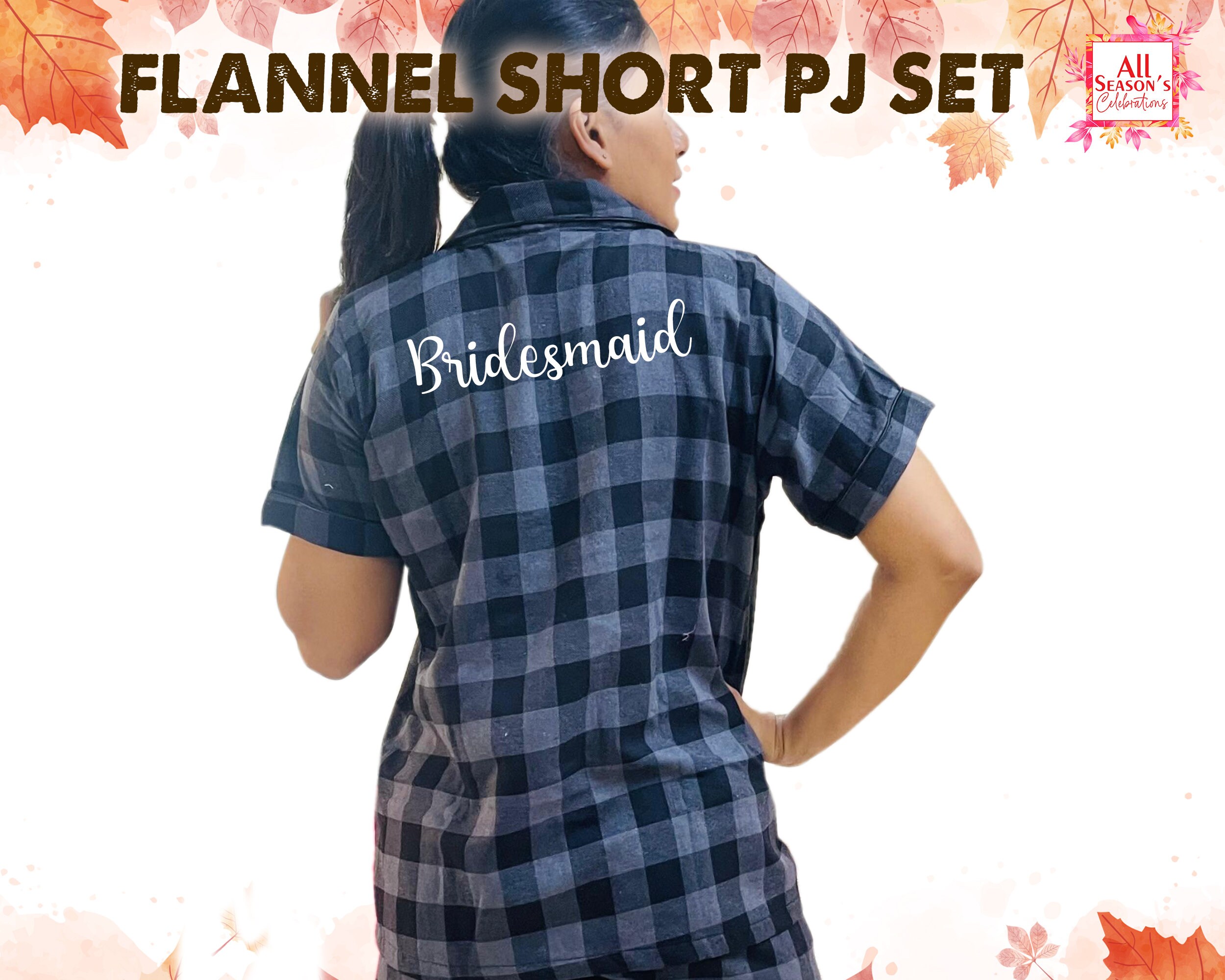Flannel Shorts Pjs Etsy Canada