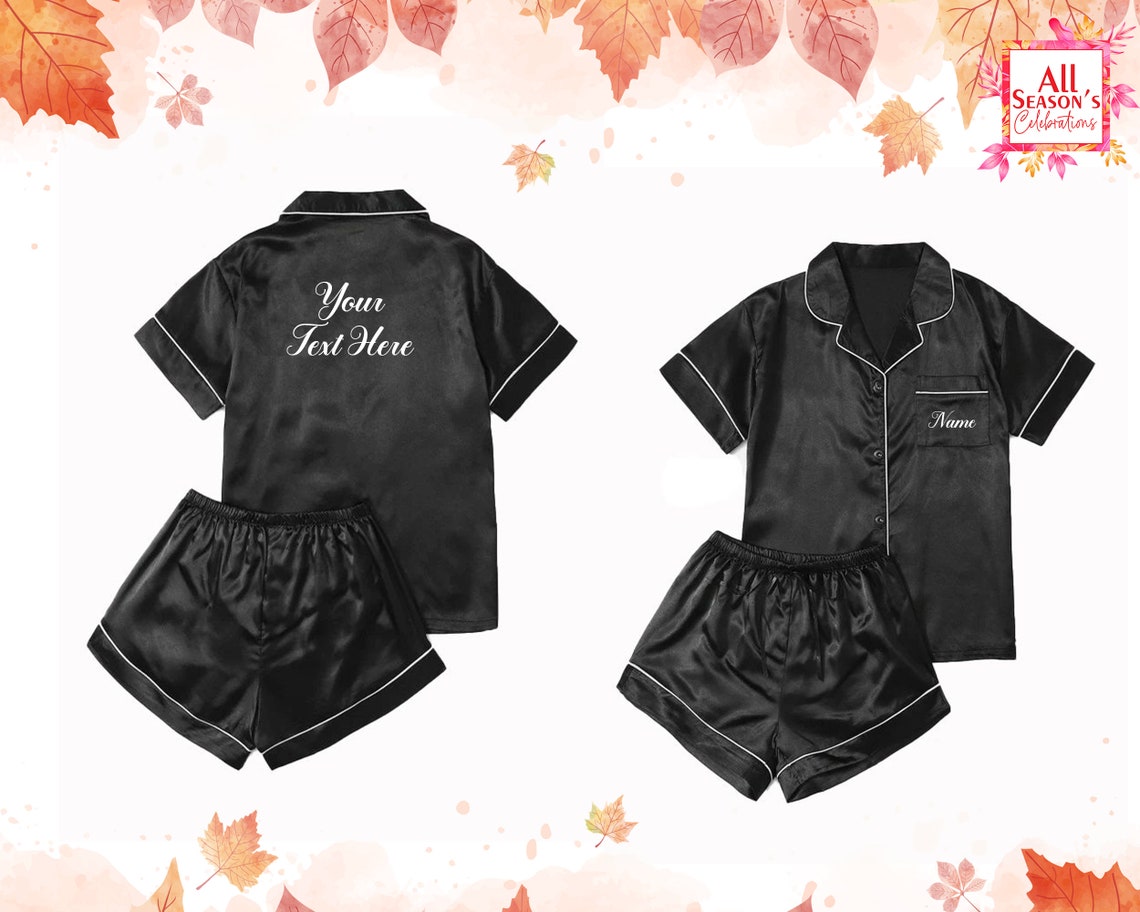 Personalized Pyjamas Set Bridal Pyjamas Bridesmaid Pyjamas Etsy