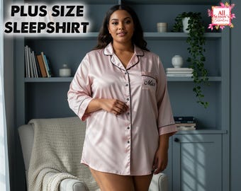 Camisas personalizadas para madrinhas plus size, camisas de dormir personalizadas, camisas de dormir luxuosas, camisas de dormir com seu nome, camisas de dormir, presentes para ela