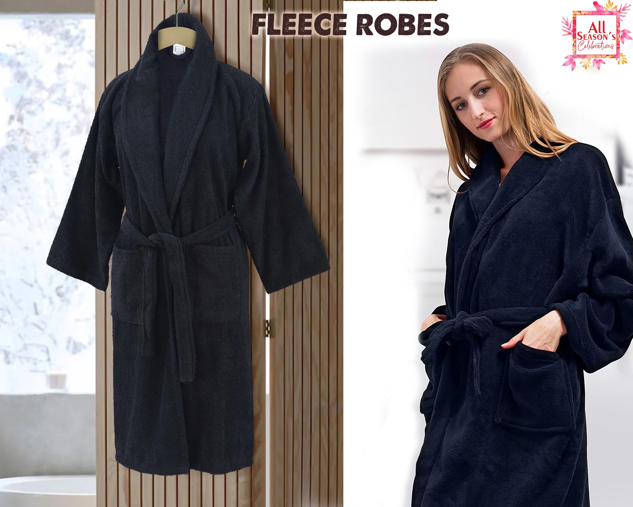 personalised terry towelling dressing gown
