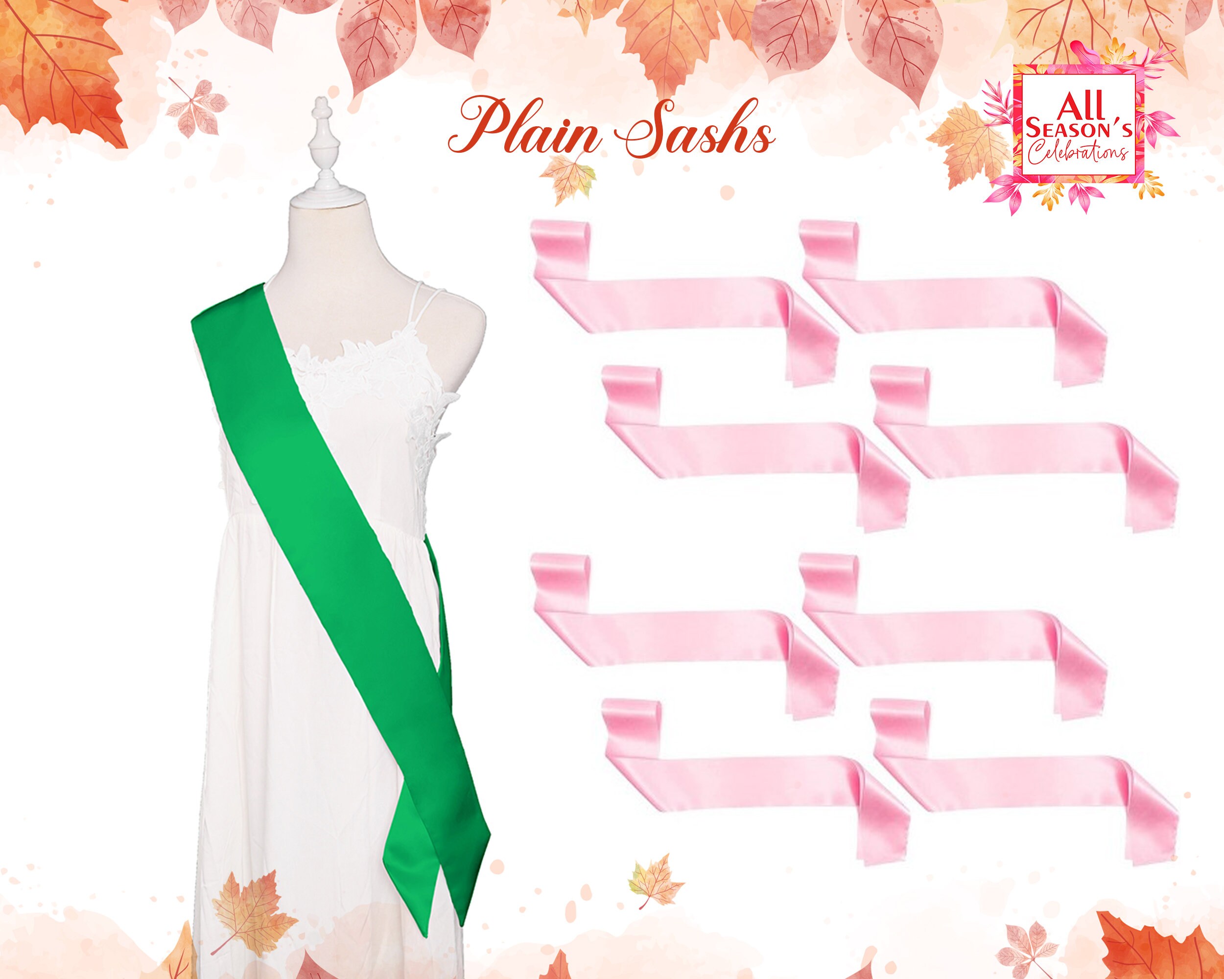 Sash Cloth Ribbon Plain Sash Blank Sash Ribbon Sashes Decorate Sash Satin Sash - Etsy