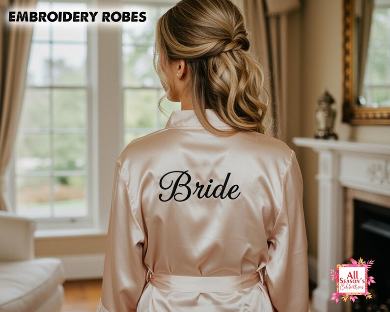 Personalized Embroidery Robes Custom Embroidered Robes Bridal Robes ...