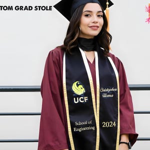 Embroidery Graduation Stole Personalized Nursing Stole Custom Text ...