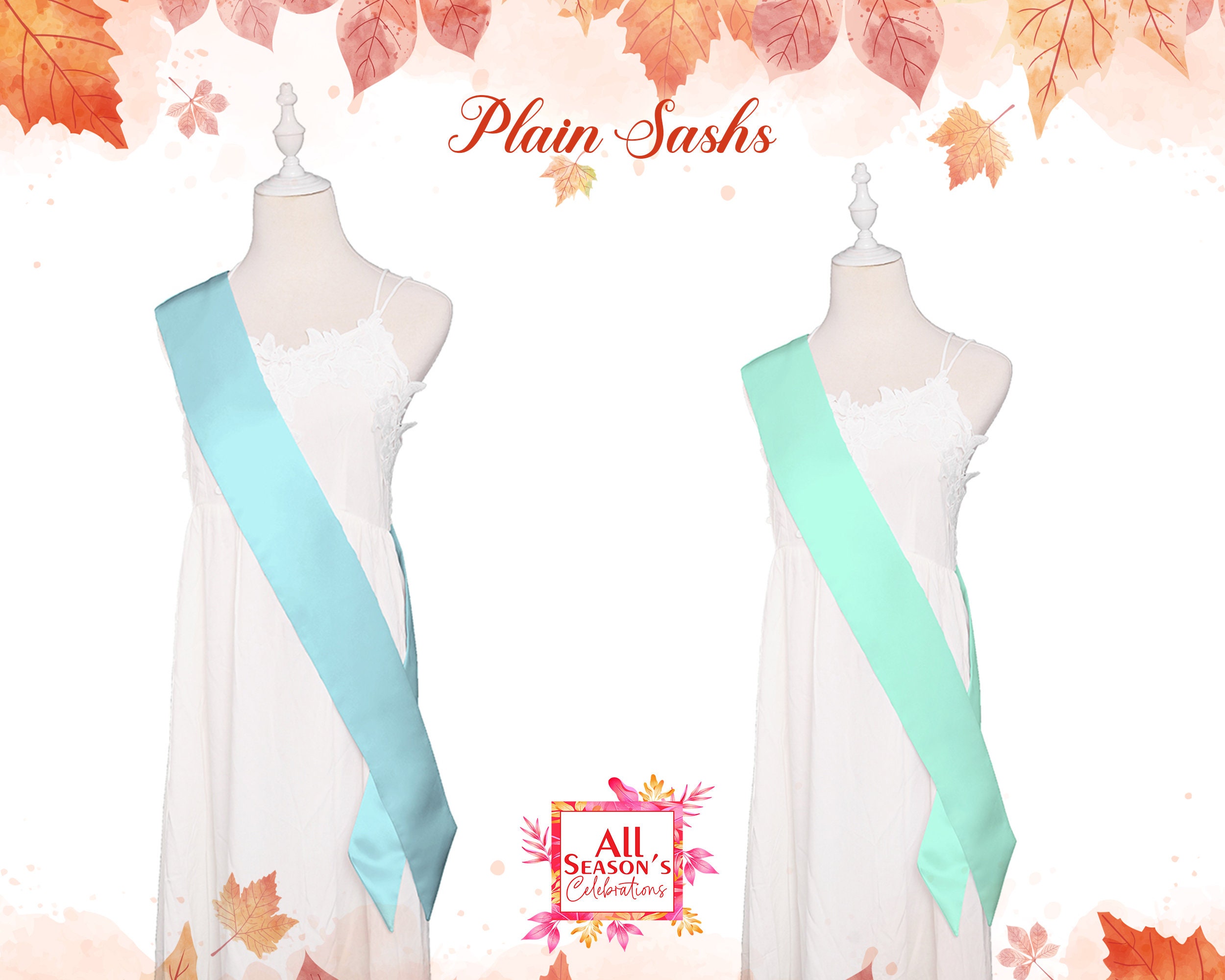Plain Blank Sashes 10 25 50 & 100 Packs Plain Sash Blank Etsy Australia