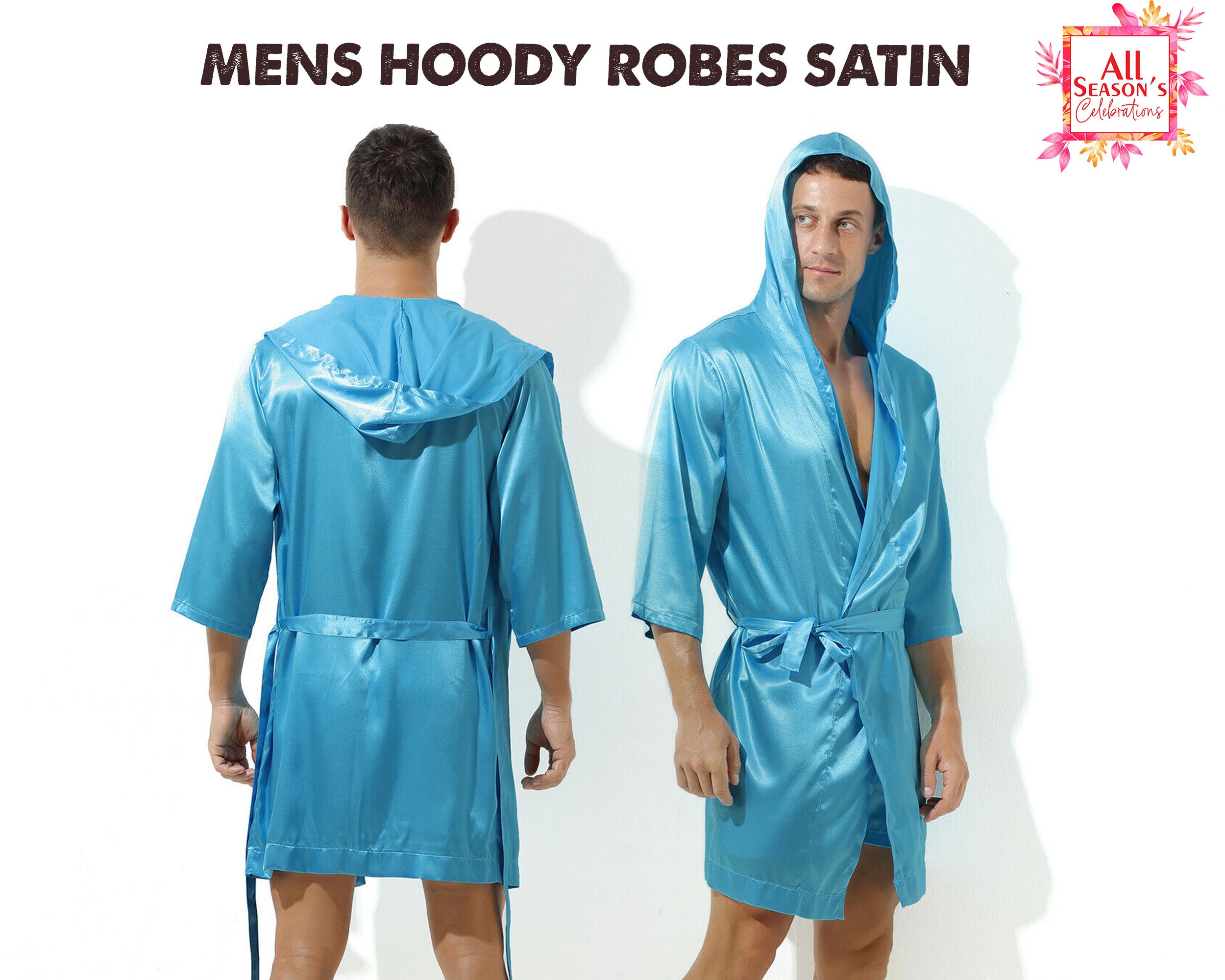 Men's Hooded Plush Robe