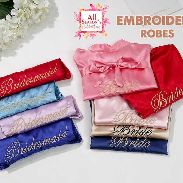 Embroidered Robes Etsy
