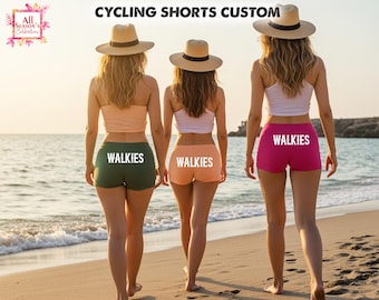 Maßgeschneiderte Shorts Workout-Shorts Leggings Benutzerdefinierte Radsporthose Yoga Leggings Gym kurze Leggings Benutzerdefinierte Print Leggings Geschenk für sie