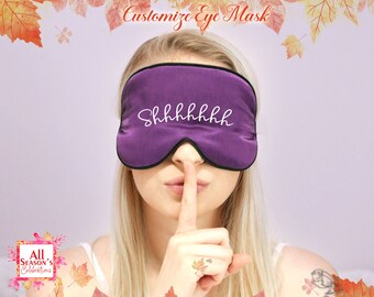 Custom Eye Mask | Personalized Sleep Mask | Custom Satin Eye Mask | Bachelorette Party Gift | Bridesmaid Proposal Gift | Bridesmaid Gift