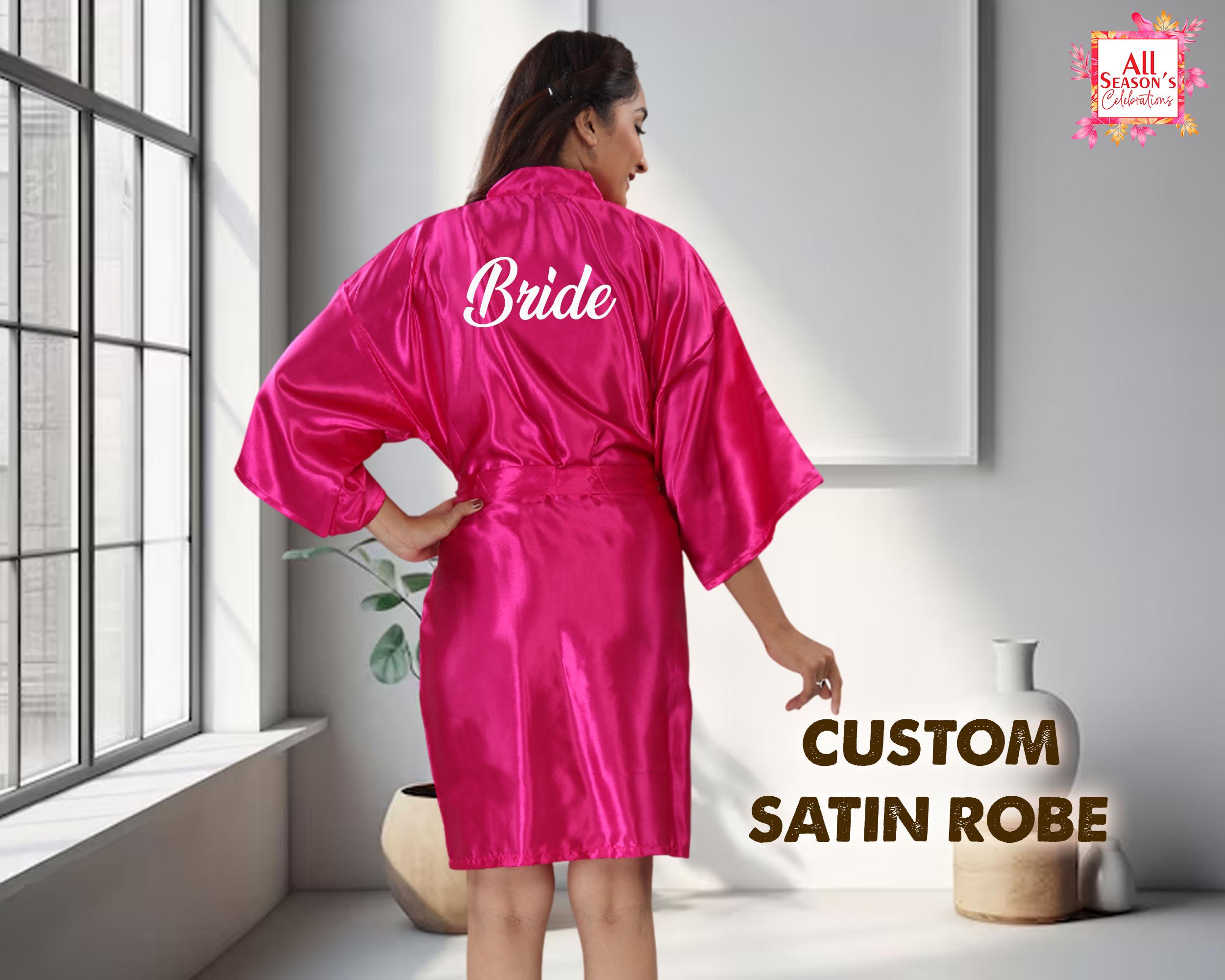 Customized Robe Custom Plus Size Robes Bridal Robes Personalized 6XL Robe Wedding Robes ...