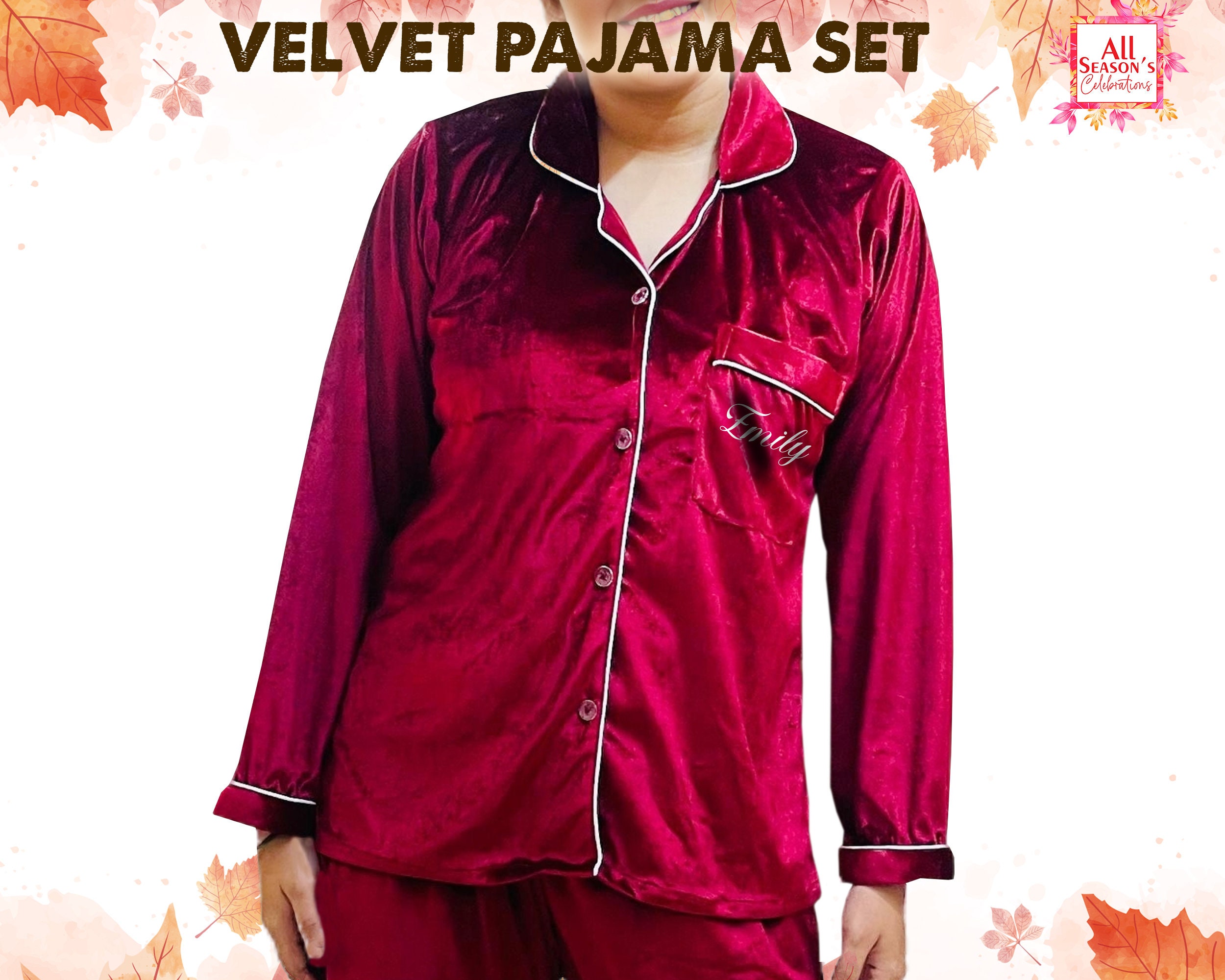 Velvet pajama set mens hotsell