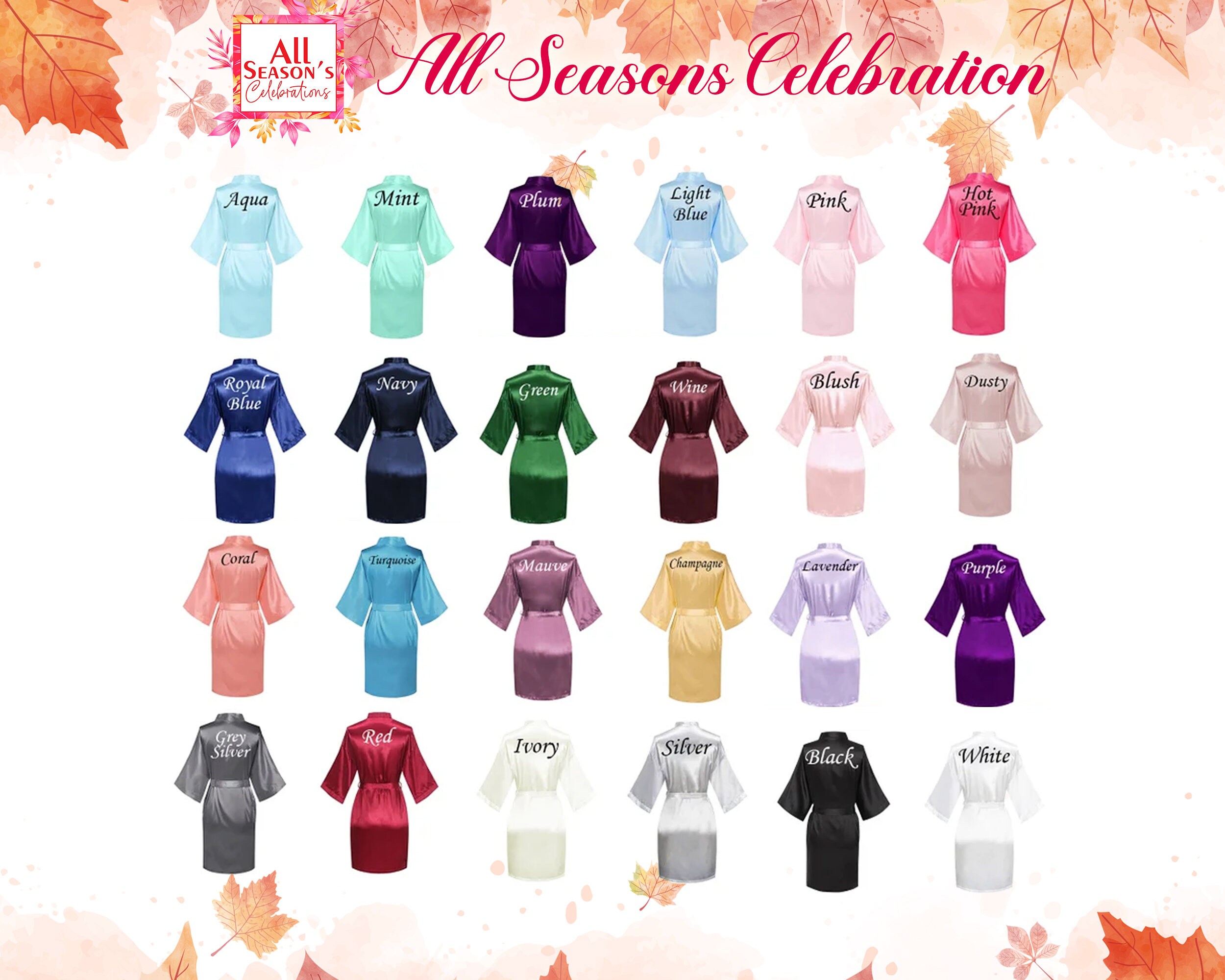 Kids Robes Flower Girl Robes Satin Robes Personalized Robes Etsy