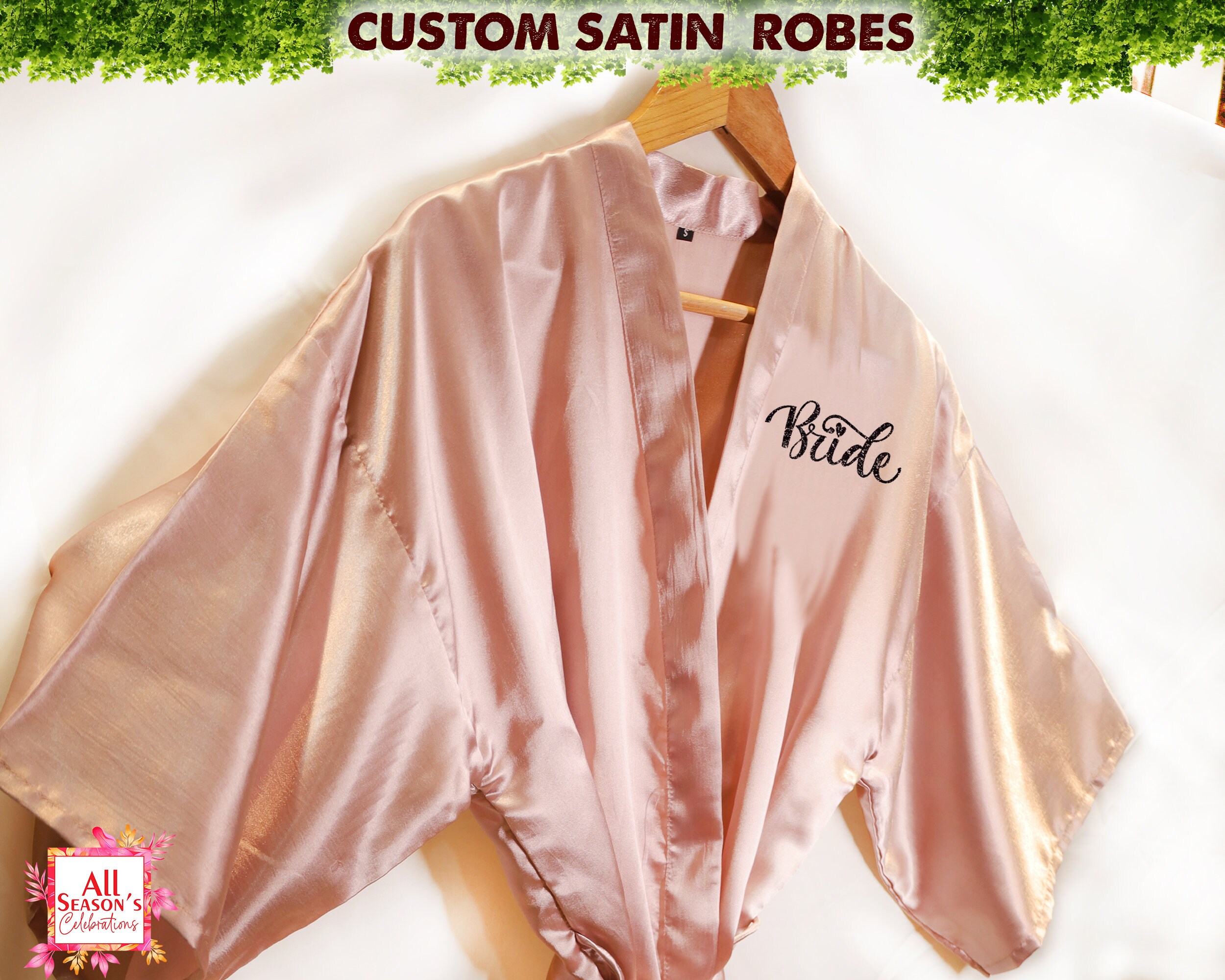 Customized Robe Custom Robes Bridal Robes Personalized Robe Wedding Robes Customized ...