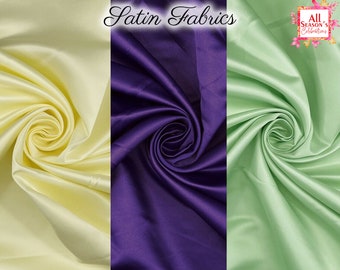 Silk Satin Fabric by the Yard and by the Meter in All Colors, Pleasant to  Touch Silk Material, Wholesale Satin Fabrics Wedding Decor 