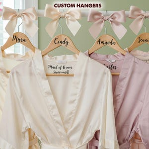 Personalised Bridal and Groom Name Hanger Engraved Bridal Hanger Custom Wooden Wedding Dress Hanger Perfect Wedding Day Gift Bridesmaid Gift