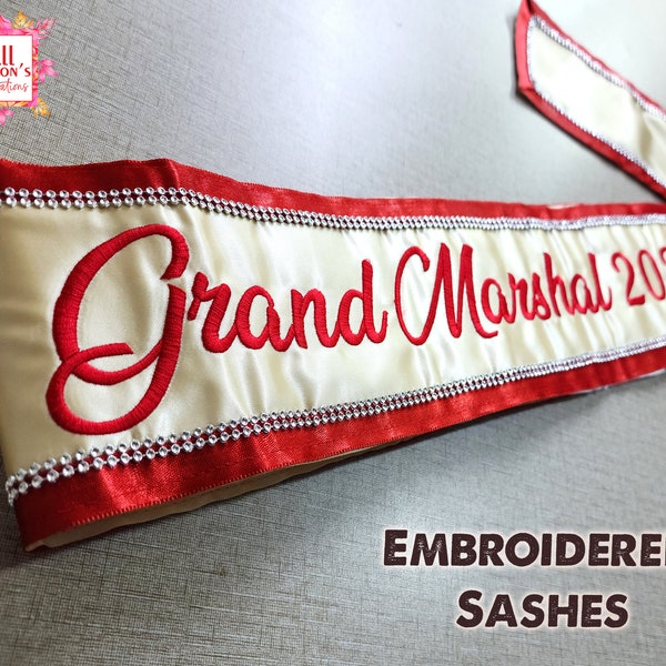 Customize Sash Bridesmaid Sash Custom Bridal Lace Sash Custom Border Sash Personalized Embroidery Lace Sash Custom Lace Sash Lace Sash