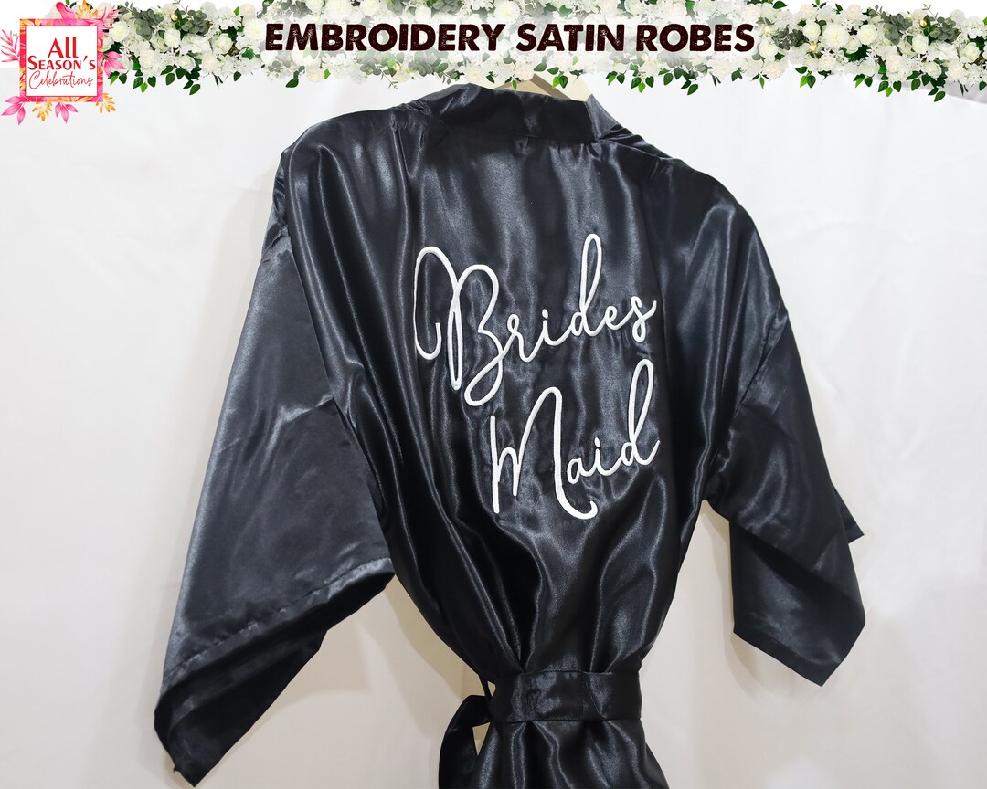 Custom Embroidered Robes Bridal Robes Personalized Robe Wedding Robes ...