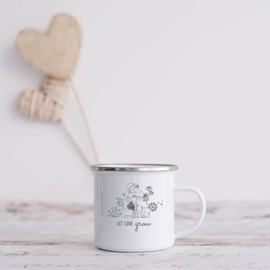 Pregnant Best Friend | Wildflower Baby Shower | Tin Camping Mug | Newly Pregnant Gift | Expecting Mom Gift