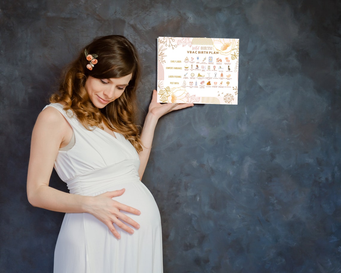 VBAC Birth Plan L Printable Birth Template L Fear Free Birth L Etsy