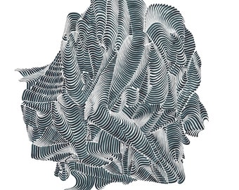 Abstract drawing, ink, dip-pen