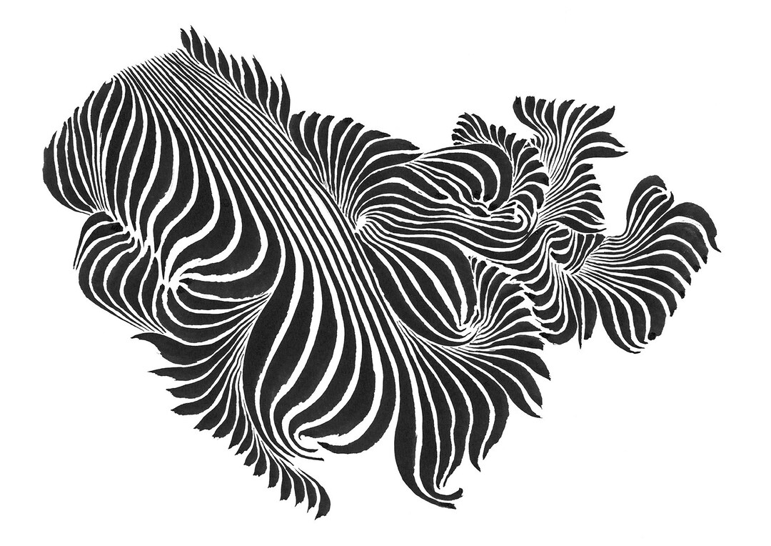 Abstract Ink Painting, Indian Ink - Etsy