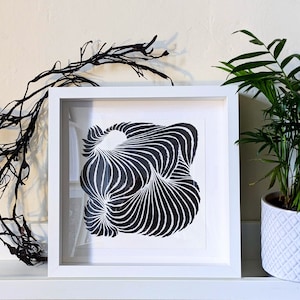 Abstract Indian ink painting