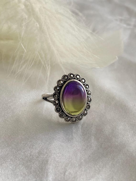 Natural Multi Tourmaline , 925 Sterling Silver ring - Handmade Ring- Multi Gemstone Ring- Minimalist Ring , Handmade ring , Ladies ring