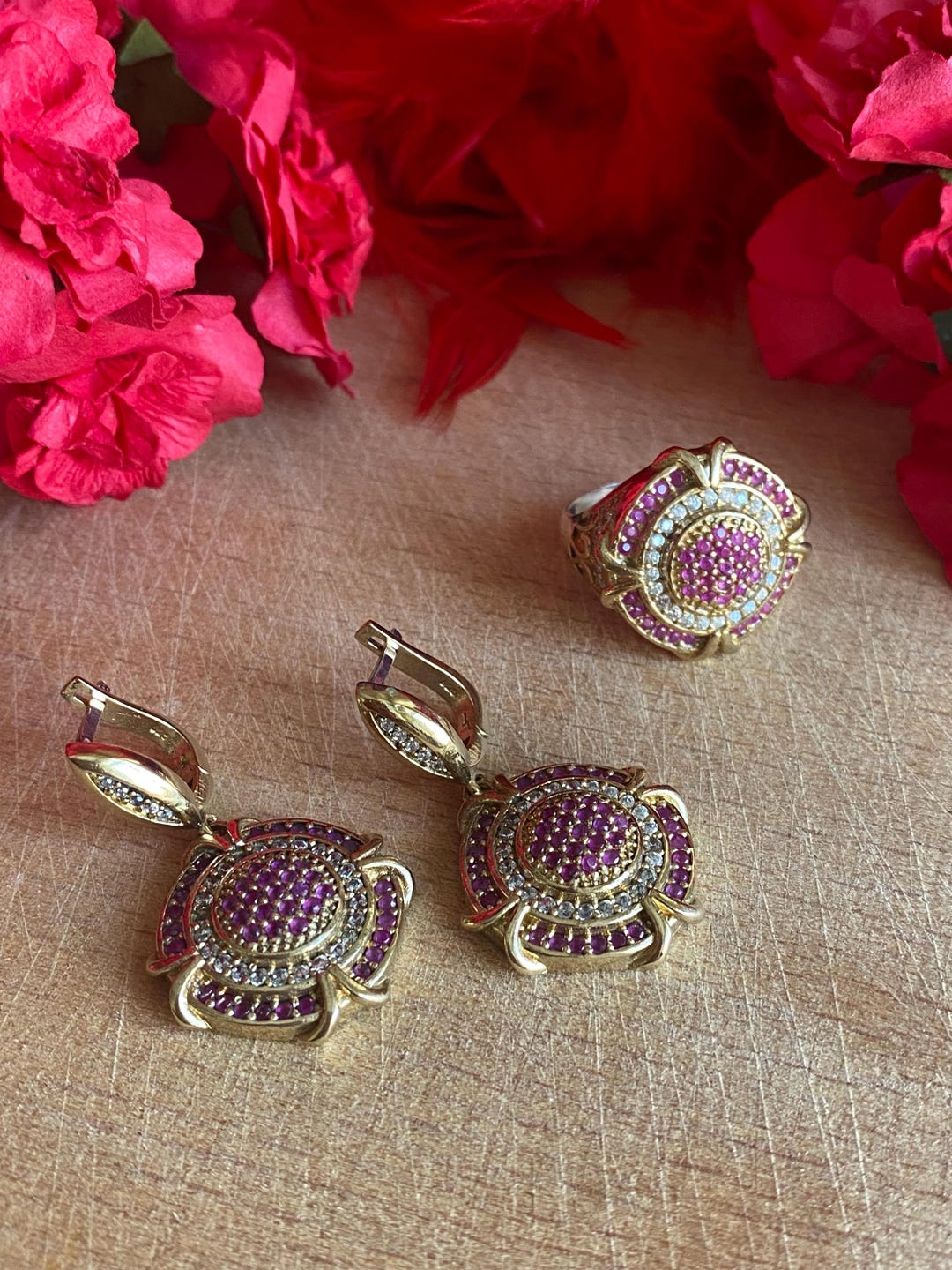 Amethyst Set, Authentic Set, Handmade Set Women, Turkish Handmade ...