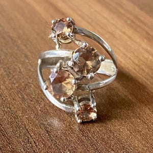 Turkish Handmade Silver Ladies Ring, Handmade Women Ring, Rose Gold Plated Ring, Alexandrite Women Ring, Ladies Ring, 925k Sterling Silver,