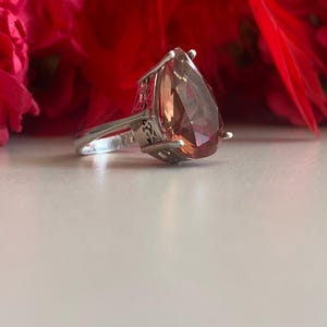Alexandrite Women Ring, Handmade Women Ring, Turkish Handmade Silver Ladies Ring, Gold Plated Ring, Ladies Ring, 925k Sterling Silver Ring