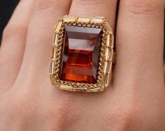 Bague rubis, bague turque, bague ottomane, bague pour femme, bague en argent sterling 925 carats