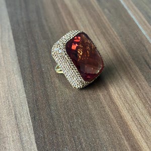 Turkish Handmade Silver Ladies Ring, Handmade Women Ring, Rose Gold Plated Ring, Alexandrite Women Ring, Ladies Ring, 925k Sterling Silver,