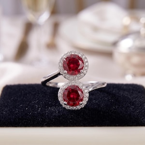 Anello con rubino, anello turco fatto a mano, anello da donna, anello in argento sterling 925