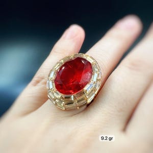 Handmade Women's Ring, Citrine , Ruby Ring, Turkish Handmade Ring, Ladies Ring, Ottoman Women Ring, Ladies Ring, 925k Sterling Silver Ring,