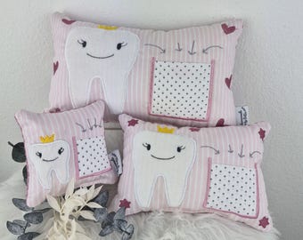 Almohada personalizada para el hada de los dientes, regalos para el hada de los dientes, decoración infantil, almohada para niños, idea de regalo, diente de leche, tradición del hada de los dientes