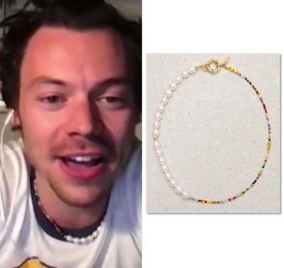 Harry Styles Pearl Necklace , Made of Shining 8mm Vietnam | Ubuy