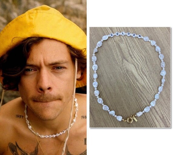 Buy Harry Styles Necklace, Half Pearl Necklace, Colorful Freshwater Pearl,  Best Gift Ideas, Surfer Necklacer, Colorful Pearl, Y2k Necklace Online in  India - Etsy