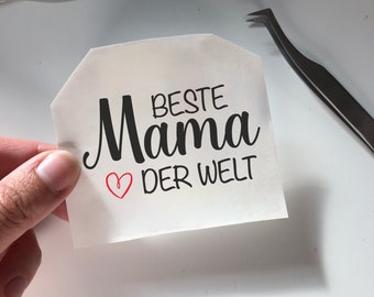 Aufkleber - Beste Oma der Welt - Beste Mama der Welt - Geburtstag, Muttertag - Oma, Mama, Godi, Tante, Schwester - Sticker personalisiert