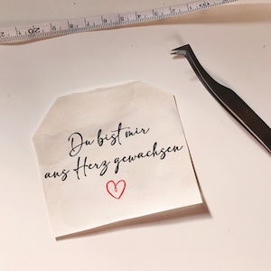 Aufkleber "Du bist mir/uns ans Herz gewachsen" - Abschiedsgeschenk Lehrer/in oder Erzieher/in - Kitaabschied - DIY Sticker mit Spruch