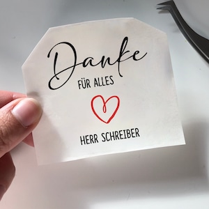 Aufkleber "Danke für die tolle Zeit mit dir" - Abschiedsgeschenk Lehrer oder Erzieher, Kitaabschied oder Schulabschluss