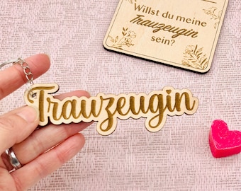 Trauzeugin fragen kleines Geschenk - Willst du Trauzeugin sein? Geschenk Trauzeugin Brautjungfer - Haarspange Trauzeugin Accessoire Hochzeit