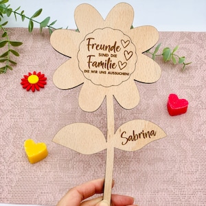 Blumenstecker Geschenk beste Freundin Geburtstag - bester Freund - Geschenk Freundschaft Jubiläum - besonderer Mensch - personalisiert