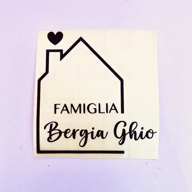 Mailbox sticker nameplate - family name - street - house number - personalized mailbox sticker - mailbox sign house image 7