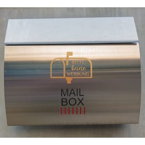 Mailbox sticker nameplate - family name - street - house number - personalized mailbox sticker - mailbox sign house image 9