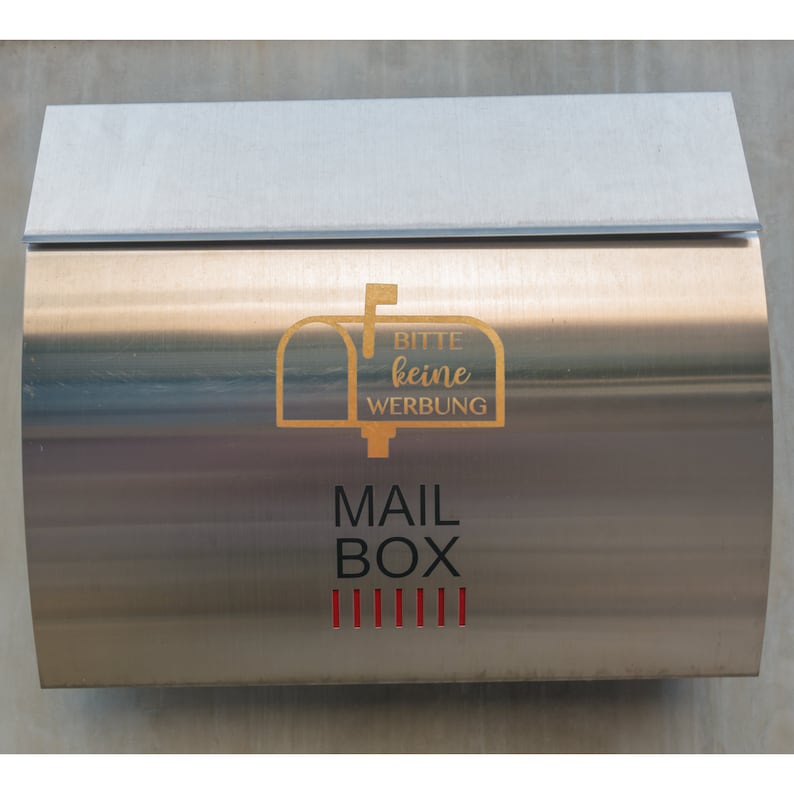 Mailbox sticker nameplate - family name - street - house number - personalized mailbox sticker - mailbox sign house image 9