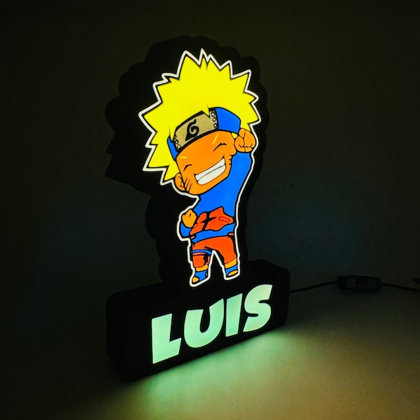 Naruto Led Light Etsy