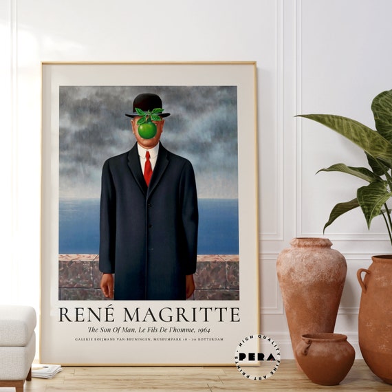 Rene Magritte Print, the Son of Man 1964, Magritte Art Poster