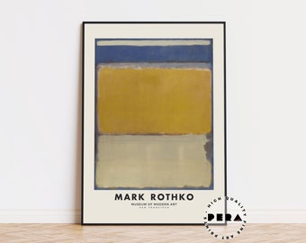 Mark Rothko Exhibition Poster, Mark Rothko Art Poster, Museum Print, Wall Hanging Museum Exhibition, Retro Print, Wall Decor, Wall Art
