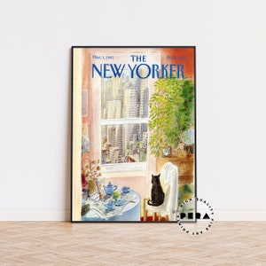 The New Yorker Magazine Cover Print, The New Yorker Poster, Magazine Cover, Aesthetic Room Decor, Vintage Art, Digital Print, Home Decor