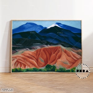 Georgia O&#39;Keeffe, Black Mesa Landscape 1930, Famous Art, O&#39;Keeffe Art, Modern Art, Gallery Wall Art, Housewarming Gift, Exhibition Poster